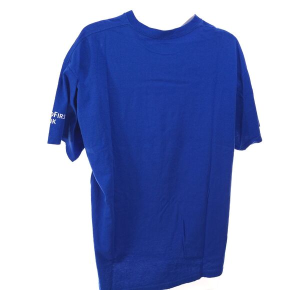 Vtg NBA OKC ONE THUNDER Playoff XL Shirt Short Sleeve Blue #1 - Picture 5 of 7